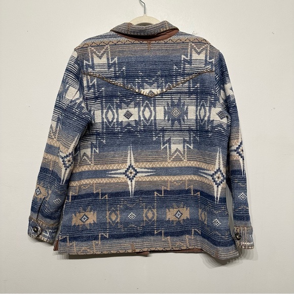 Idyllwind Sanford Whip Stitch Blanket Jacket Shacket Large - Picture 3 of 6